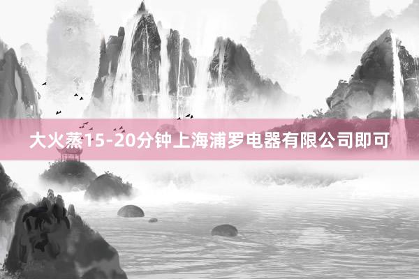 大火蒸15-20分钟上海浦罗电器有限公司即可